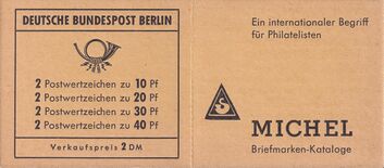 Berlin MH 8 a Vorlage mit nicht verausgabter Werbung