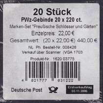 VPA für 20 Stück - Type III - Druckfehler