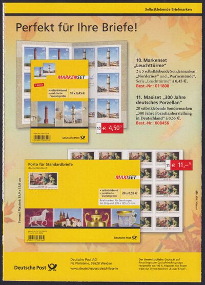 Bund MH 86, FB 11 a - Werbung Versandstelle