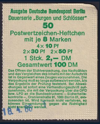 Blisterdeckel Berlin MH 11 h-p