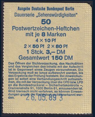 Blisterdeckel Berlin MH 14