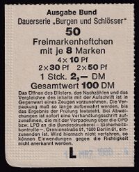 Blisterdeckel für Bund MH 22 a-c
