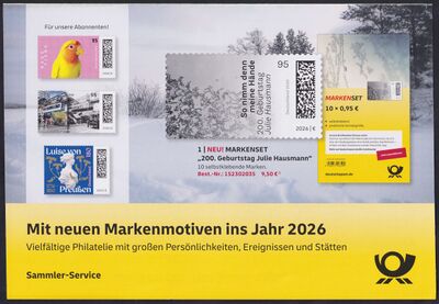 Bund FB 156 - Werbung Versandstelle